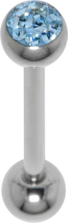 Image du produit Bijouteria Piercing langue (Acier chirurgical 316L, Résine époxy, Cristallin)