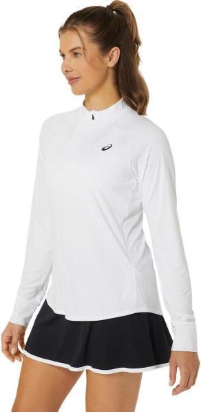 Image du produit ASICS Performance Asics Court Ls 1/2 Zip Top Blanc Femme (L)