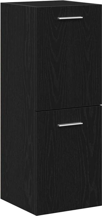 Produktbild VidaXL Bad-Wandschrank Schwarz Eiche 30x30x80 cm Spanplatte (30 x 30 x 80 cm)