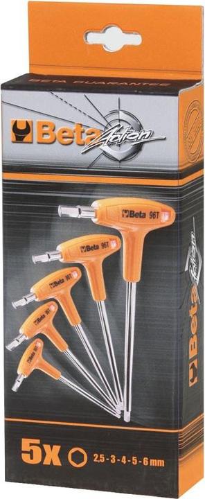 Image du produit Beta Tools Komplet Kluczy Trzpien.-Kątowych 6-Kątnych Rękojeść 5szt.