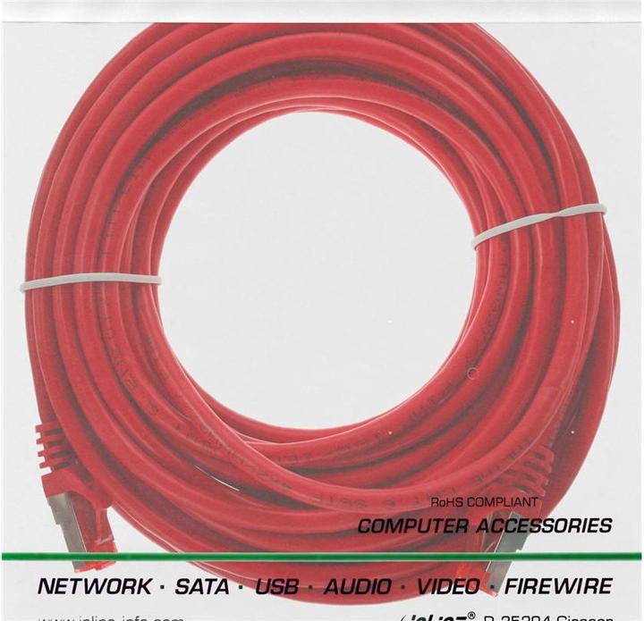Produktbild InLine Netzwerkkabel (S/FTP, CAT6, 25 m)
