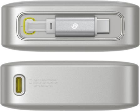 Actual product image Baseus Powerbank OS Free2Pull 20000mAh 65W + cable (szary) (20000 mAh, 65 W, 74 Wh)