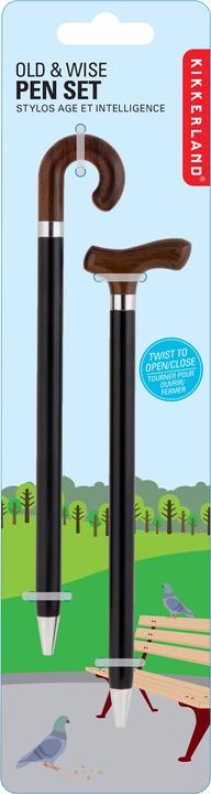 Actual product image Kikkerland Pen Old And Wise (Black)