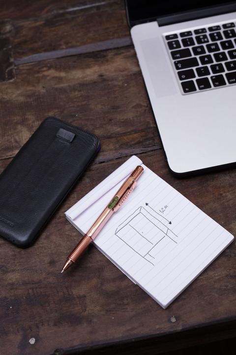Actual product image Kikkerland Multi Tool Pen 3 In 1 (Copper)
