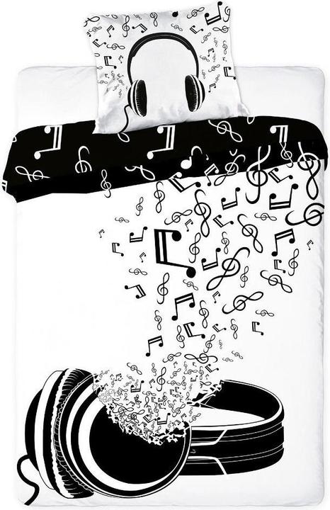 Productafbeelding Faro Jeugd Beddengoed MUSIC Set 140x200cm + Kussen 70x90cm