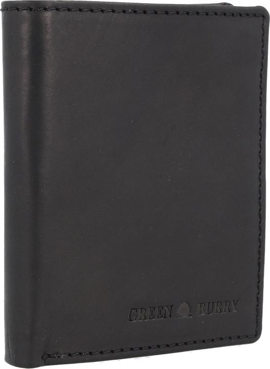 Actual product image Greenburry Pure Black wallet RFID protection leather 11 cm