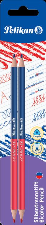 Immagine prodotto Pelikan matita per sillabazione rosso-blu sottile, 2 pezzi in blister (Rosso/blu, 2 x)