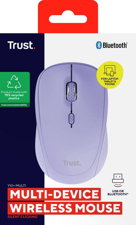 Produktbild Trust Yvi+ Multi-Device Wrls Mouse (Kabellos)