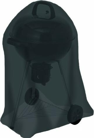 Tepro Coperchio di protezione per griglia bollitore ovale piccola 57x57x85 cm nero