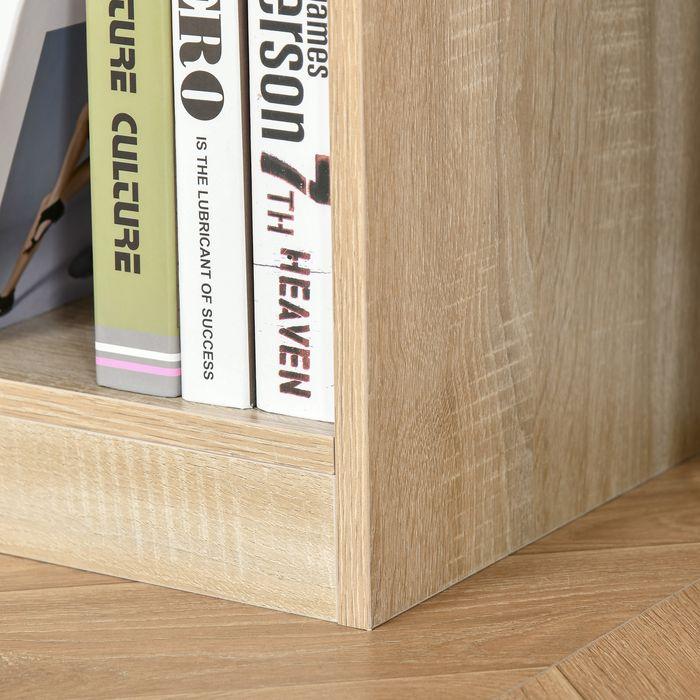 Actual product image Swisshandel24 Bookcase Shelf Standing shelf, 8 shelves, 97.5x30x100cm, oak look (97.5 x 30 x 100 cm)