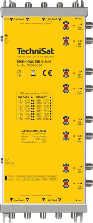 Image du produit TechniSat TECH-Technirouter-5/8x16 (Multi commutateur)