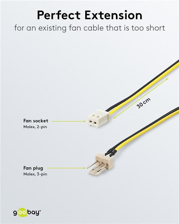 Produktbild Goobay 3 pin – 2 pin
