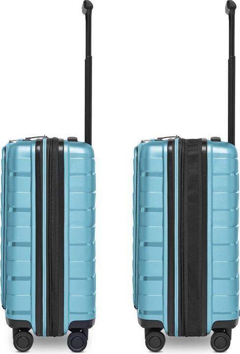 Actual product image Bergpfeil Travel 4 Rollen Kabinentrolley 55 cm Laptopfach mit Dehnfalte (46 l)