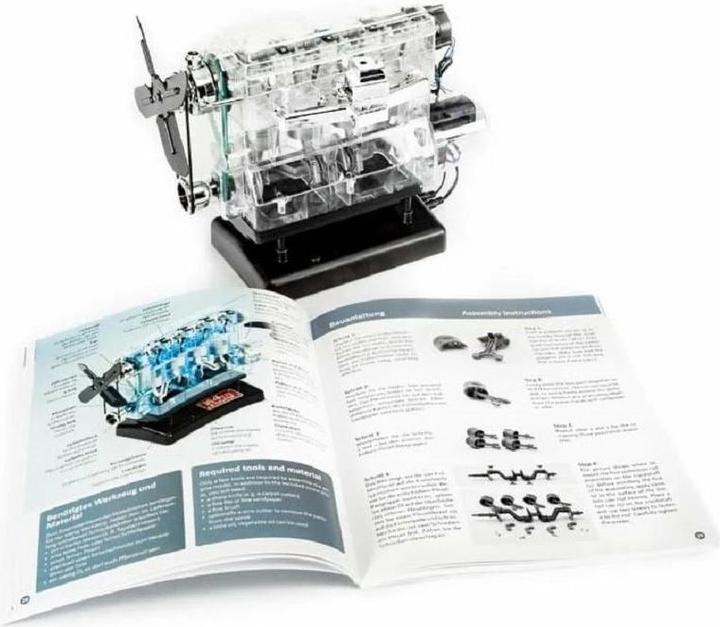 Actual product image Franzis 4-cylinder engine