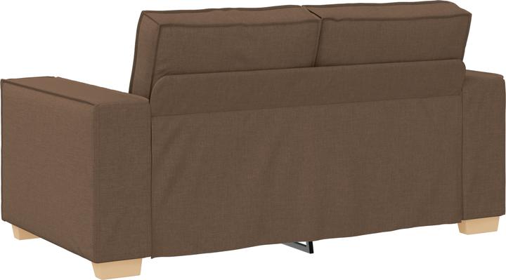 Produktbild VidaXL 3-teiliges Sofaset mit Kissen braunes Gewebe (3-Sitzer)