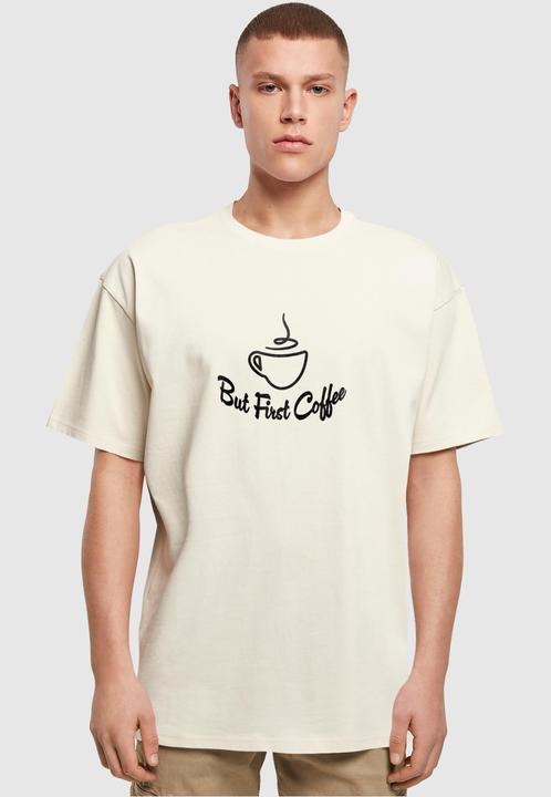 Actual product image Merchcode But First Coffee Heavy Oversized Tee - 117871 (M)