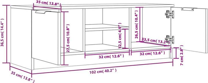 Produktbild VidaXL Sophie (102 x 35 x 36.5 cm)