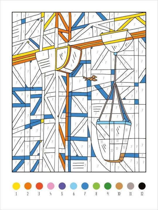 Actual product image My Big Colour-by-Number Book - Vehicles