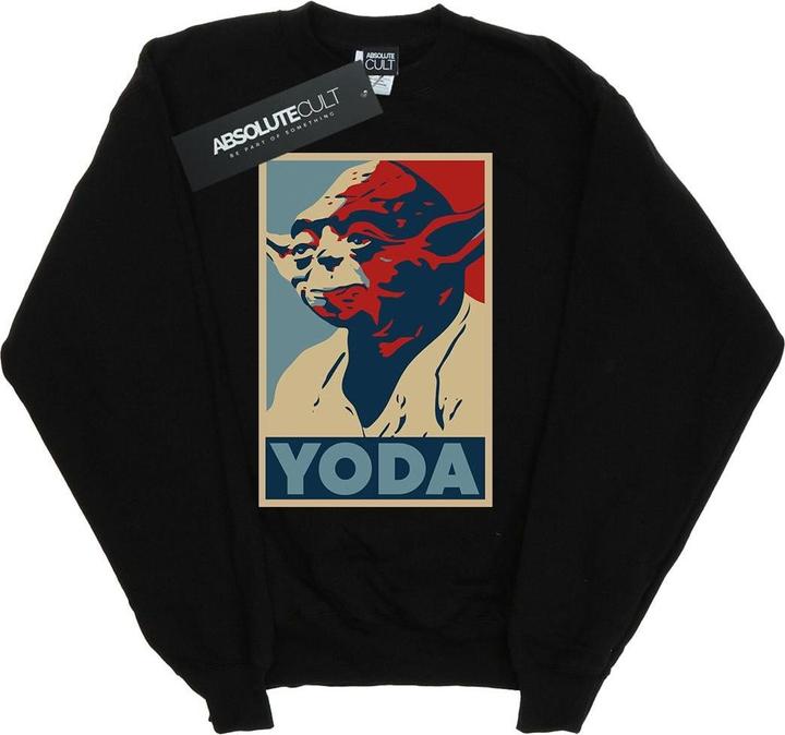 Star Wars Yoda Poster Sweatshirt Mädchen (152, 158)