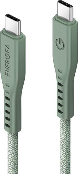 Actual product image Energea cable Flow USB-C - USB-C 1.5m zielony/geen 240W 5A PD Fast Charge (1.50 m, USB 3.2 Gen 2, 240 W)