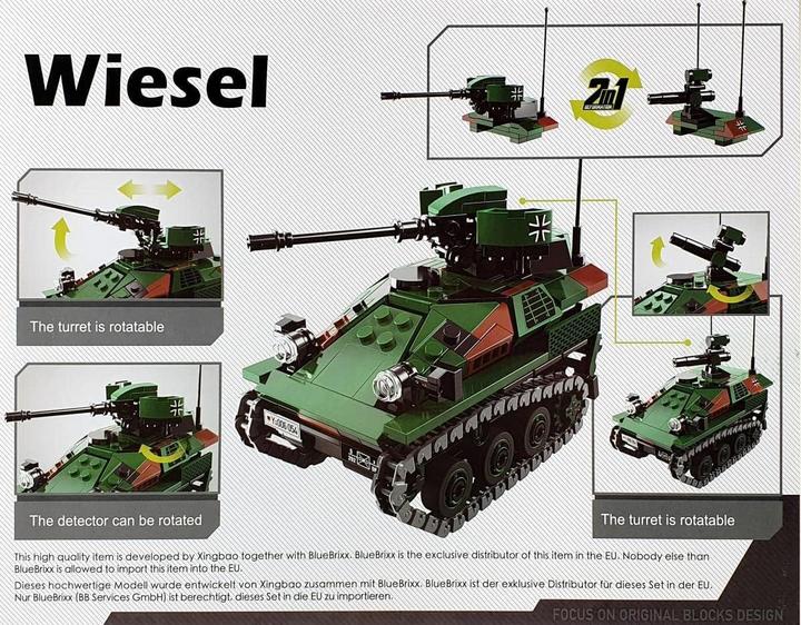 Actual product image Blue Brixx Military vehicle Wiesel 1 - 06054