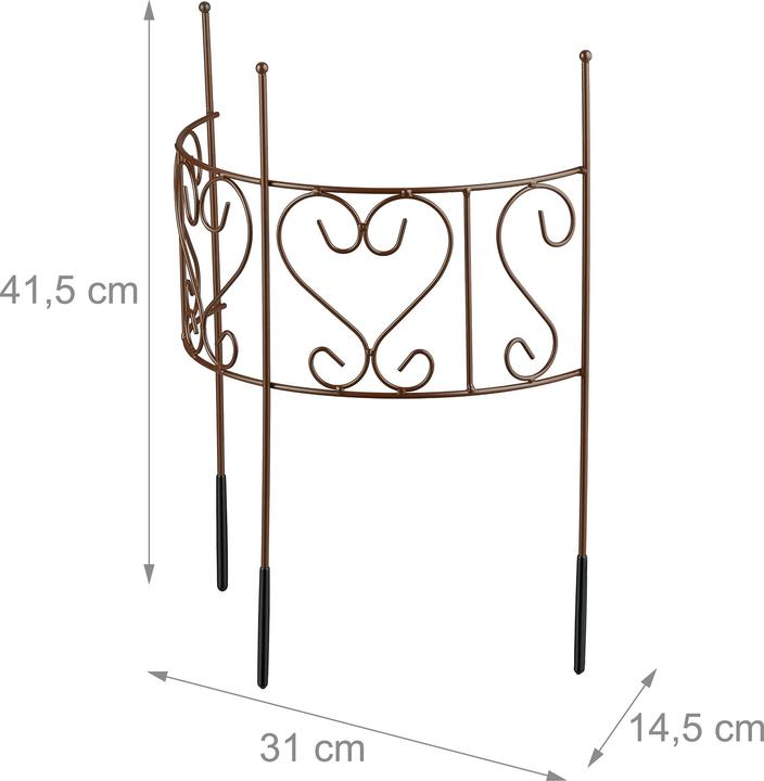 Produktbild Relaxdays Staudenhalter halbrund (14.50 cm, 31 cm)