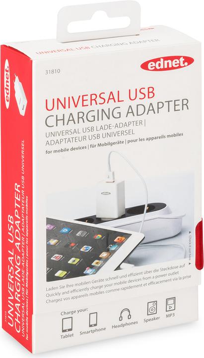 Immagine prodotto ednet Adattatore di ricarica USB (presa)