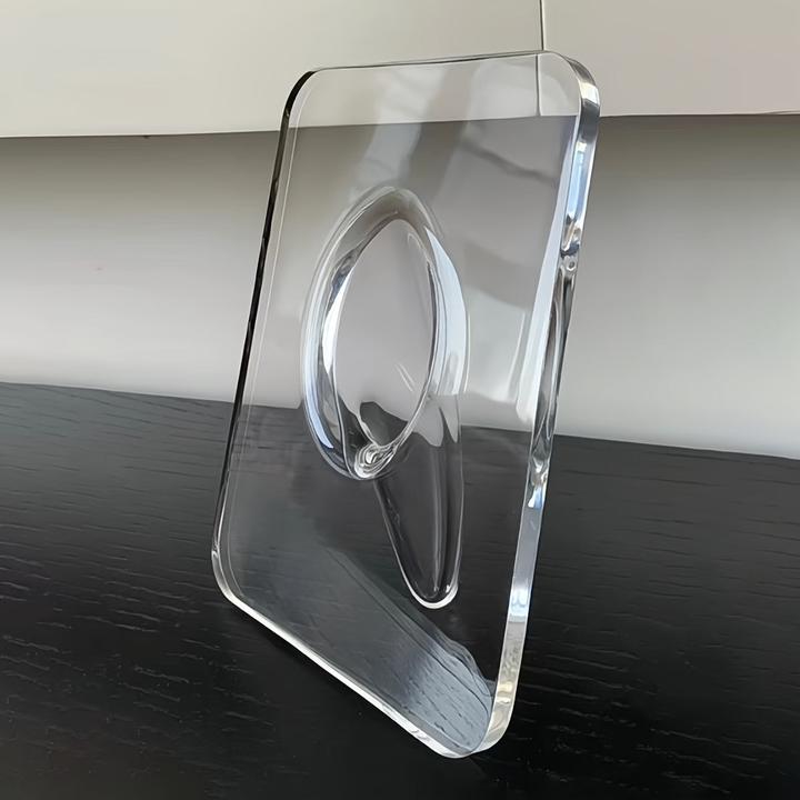 Produktbild Alopini 1 Stück Art Deco Acrylharz Knospenvase - geometrische transparente längliche Blumenvase - kreatives (1 x)