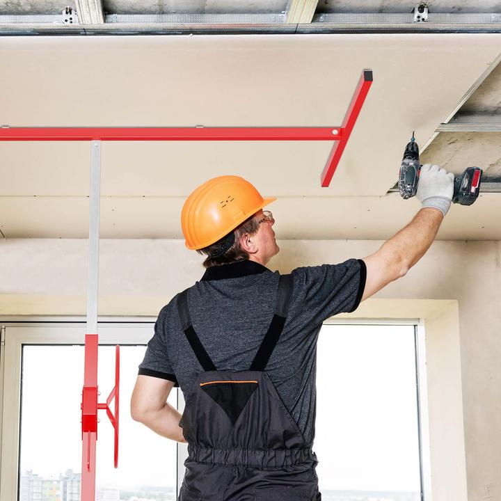 Actual product image Wiltec Panel lifter 68kg 196-330cm Assembly aid Panel lifter Drywall lift (68 kg)