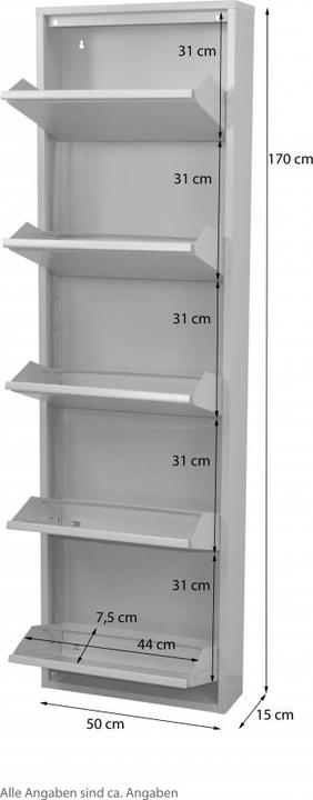 Produktbild Möbel Direkt Online Madrid (50 x 15 x 170 cm)