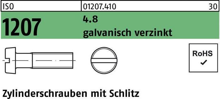 Productafbeelding Kaaskopschroef ISO 1207 w.gleuf M 3,5 x 18 4,8 gegalvaniseerd (200 Schroeven per stuk)