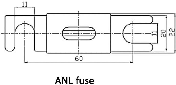 Actual product image Victron Energy ANL fuse 500A/80V for 48V products