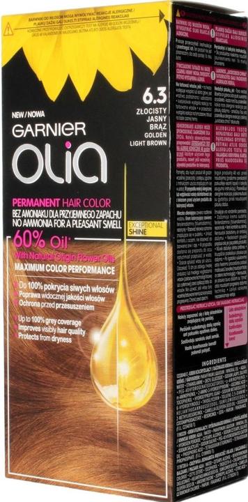 Produktbild Garnier Olia Hair Dye 6.3 Golden Light Brown (6.3 Golden Light Brown)