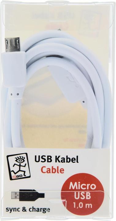 Produktbild 2GO 795202 USB Kabel USB B Micro-USB B (1 m, USB 3.2 Gen 1)