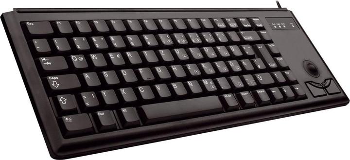 Actual product image CHERRY Compact corded Trackball Keyboard USB black (US) US English with EURO symbol (US, Cable)