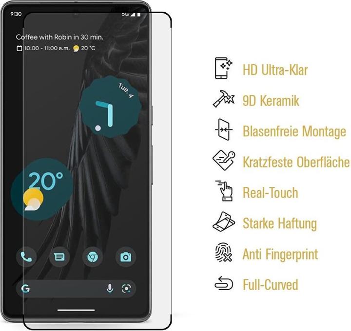 Produktbild Protectorking 3x Ceramic-Glass Full Cover HD Klar (3 Stück, Google Pixel 7 Pro)