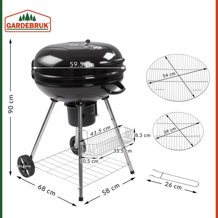 Actual product image Gardebruk BBQ Charcoal Grill Ball (54 cm)