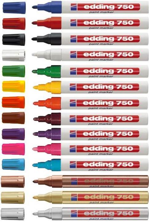 Image du produit Edding marqueur de peinture 750 (Orange, 2 mm, 1 x)