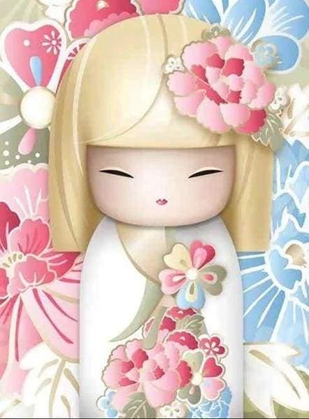 Image du produit Figured'Art Broderie Diamant - Poupée asiatique