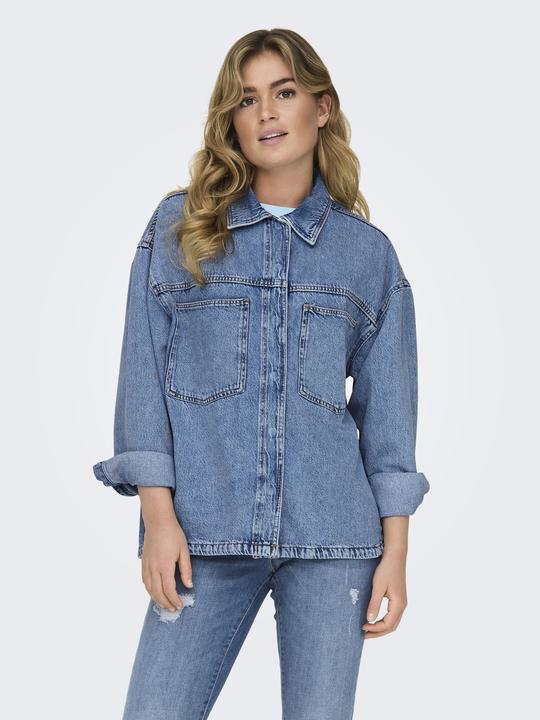 Immagine prodotto Only Vestibilità regolare Collo a camicia Polsini con bottone Spalla bassa Camicia in denim Camicia in (XL)