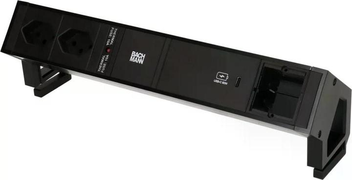 Image du produit Bachmann Prises de table DESK2 2x T13 1x USB C 60W 1x Vide, Sw (2 x, Type 13, 0.20 m)