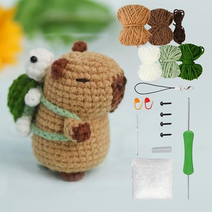 Actual product image Activity Board Capybara crochet set for beginners