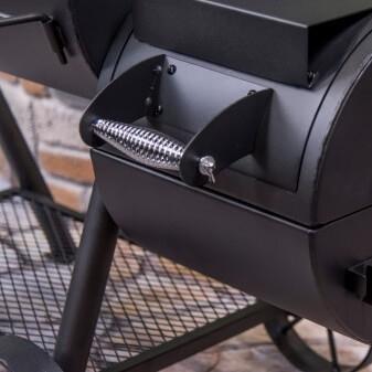 Productafbeelding Char Broil Rookoven Oklahoma Joe staal zwart incl. deksel, dekselthermometer, grillrooster, bakje