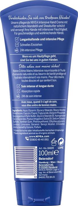 Produktbild NIVEA Intensive Care Hand Creme Duo 2 x 100 ml (200 ml)