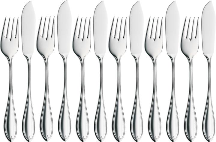 Fish set 12 pcs PREMIERE Silver-coloured (12 Piece, Cutlery set)
