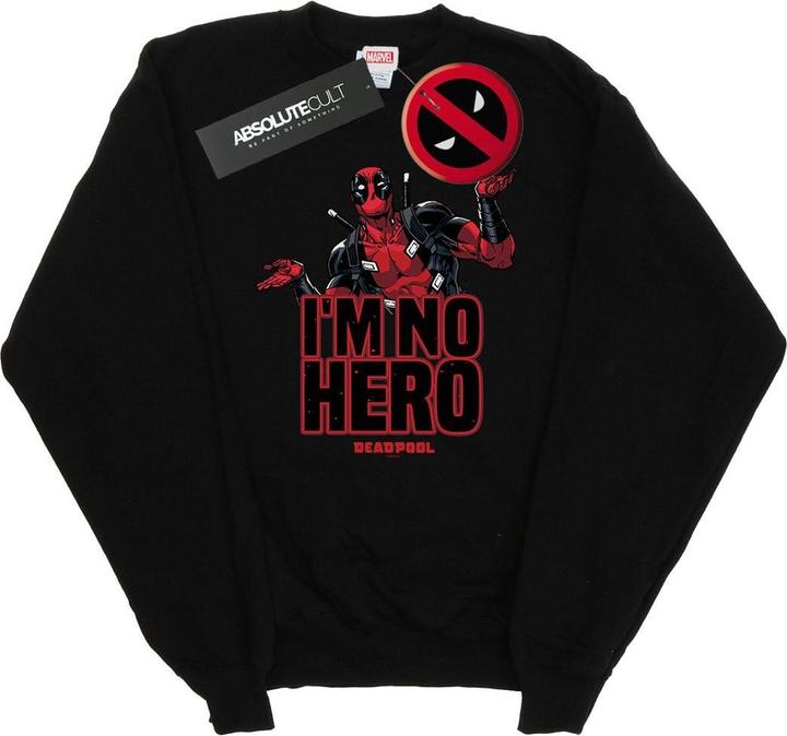 Deadpool I'm No Hero Sweatshirt (XXL)