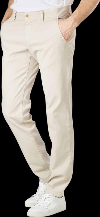 Actual product image Alberto Two Tone Cotton Lou Pant Slim Fit Nature (W31/L34)