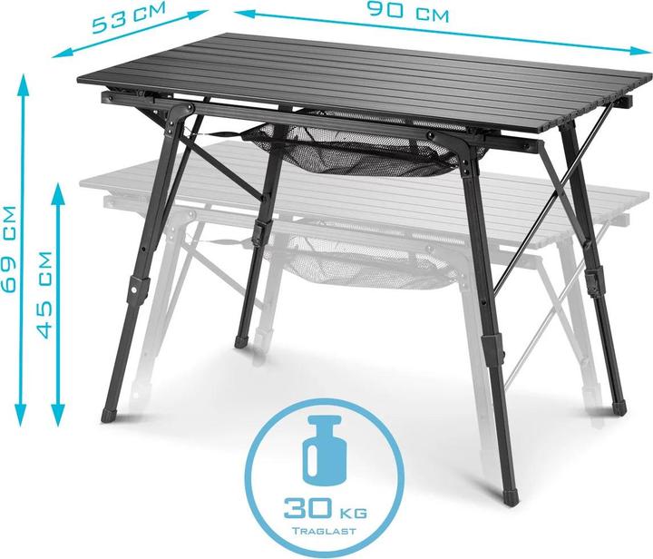 Actual product image Stahlwerk Camping chair CS-103 ST set of 4 with camping table CT-30 ST table set