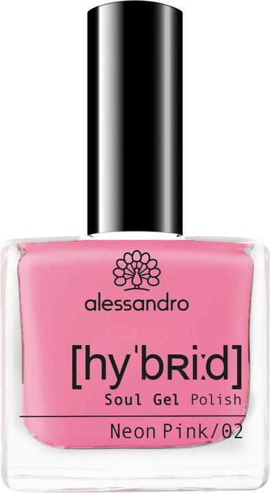 Alessandro Hybrid Soul Gel Polish Neon Pink (Neon Pink, Gel-Effekt Nagellack)