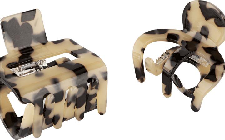 Actual product image Trisa Hair clip duo, sand-black